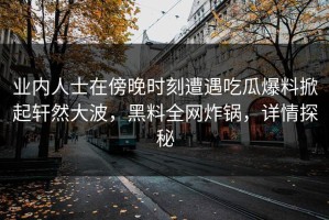 业内人士在傍晚时刻遭遇吃瓜爆料掀起轩然大波，黑料全网炸锅，详情探秘