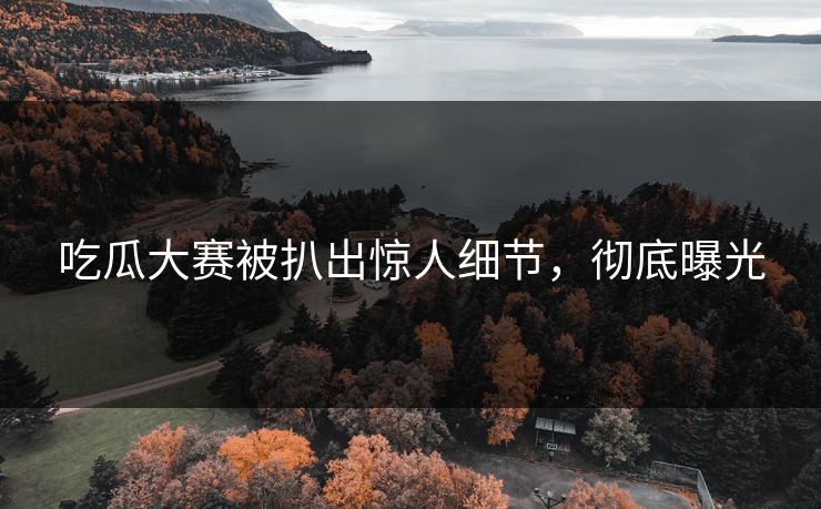 吃瓜大赛被扒出惊人细节，彻底曝光