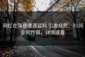 网红在深夜遭遇猛料 引发众怒，91网全网炸锅，详情速看