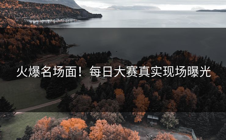火爆名场面！每日大赛真实现场曝光